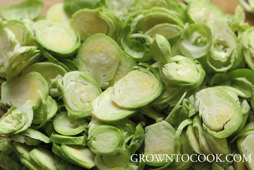shredded sprouts
