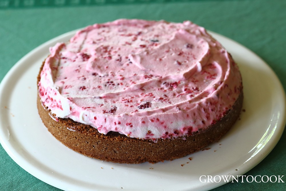 chocolate raspberry birthday cake