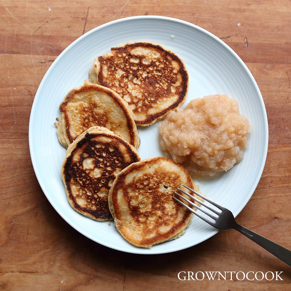 buckwheat pancakes with apple butter