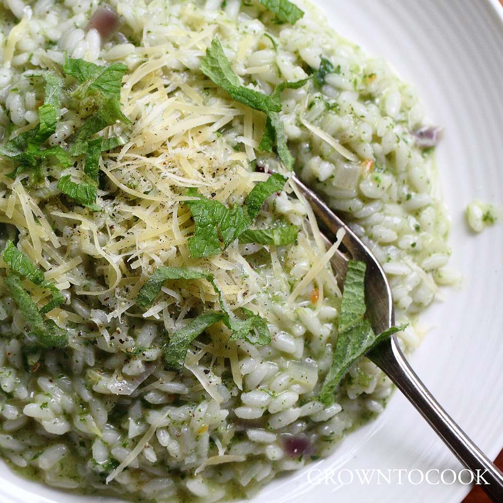 nettle risotto