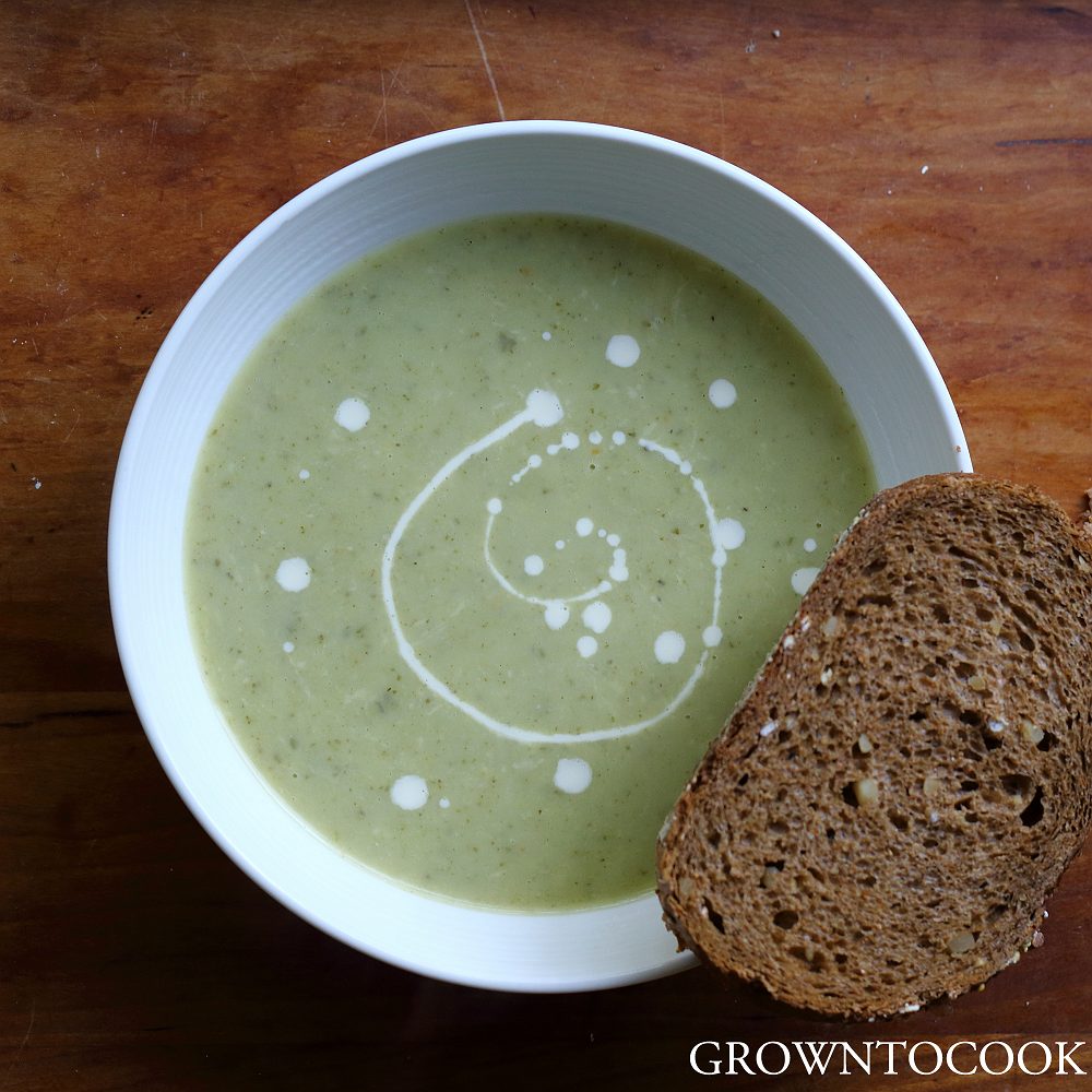 courgette and basil soup