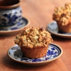 Carrot, apple and walnut muffins