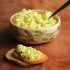 Egg salad with curry and Dijon mustard