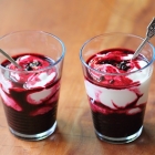 Elderberry compote with Greek yogurt