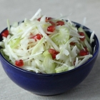 Fennel and celery slaw with pomegranate