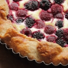 Double berry ricotta galette